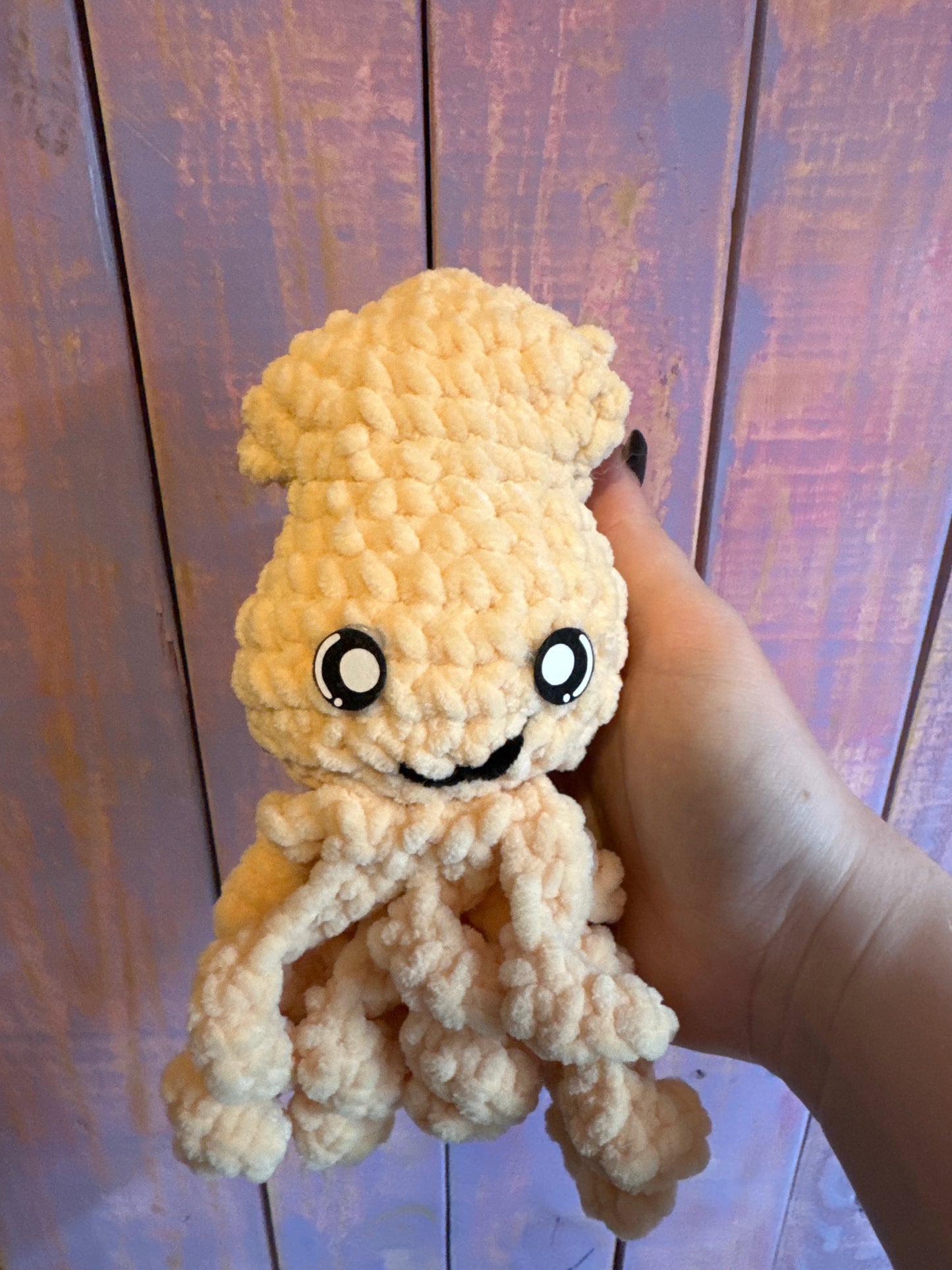 Peach squid